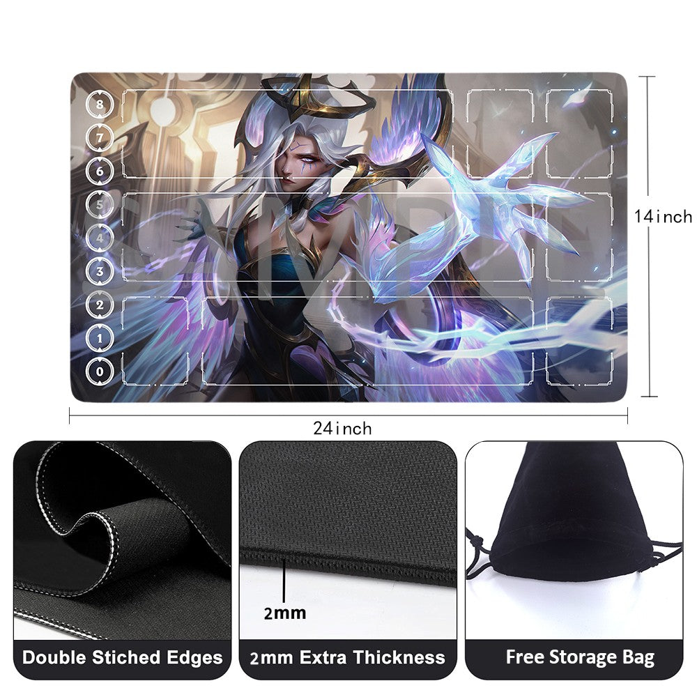 Morgana - League Of Legends Riftbound Playmat 24x14 in + Free Storage Bag