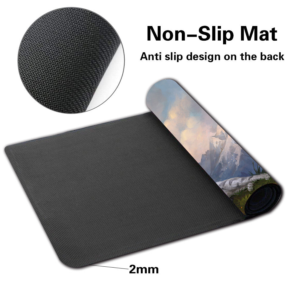 RIN AND SERI, INSEPARABLE- Board Game MTG Playmat Games Mousepad Play Mat of TCG Stitched Edge