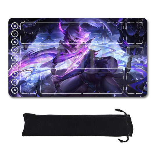 Akali - League Of Legends Riftbound Playmat 24x14 in + Free Storage Bag
