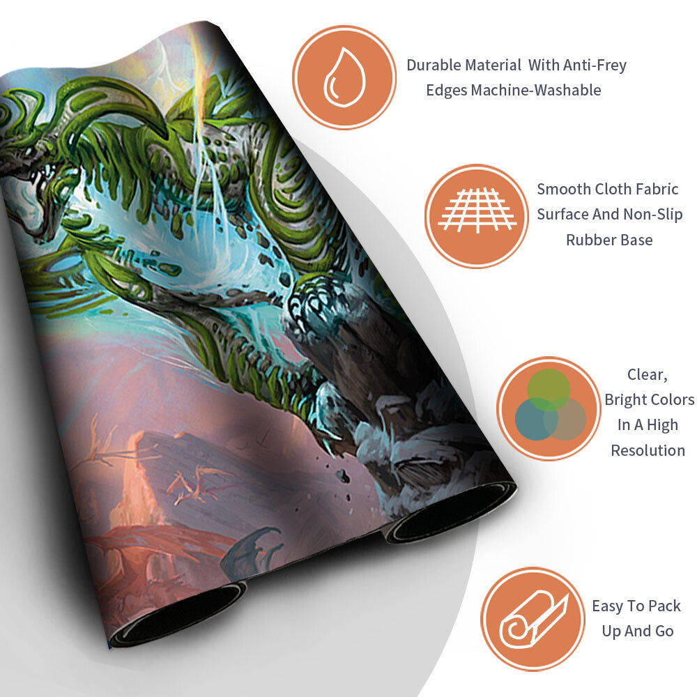 URENI OF THE UNWRITTEN - Magic The Gathering MTG Playmat TCG CCG MTG Playmat Stitched Edge