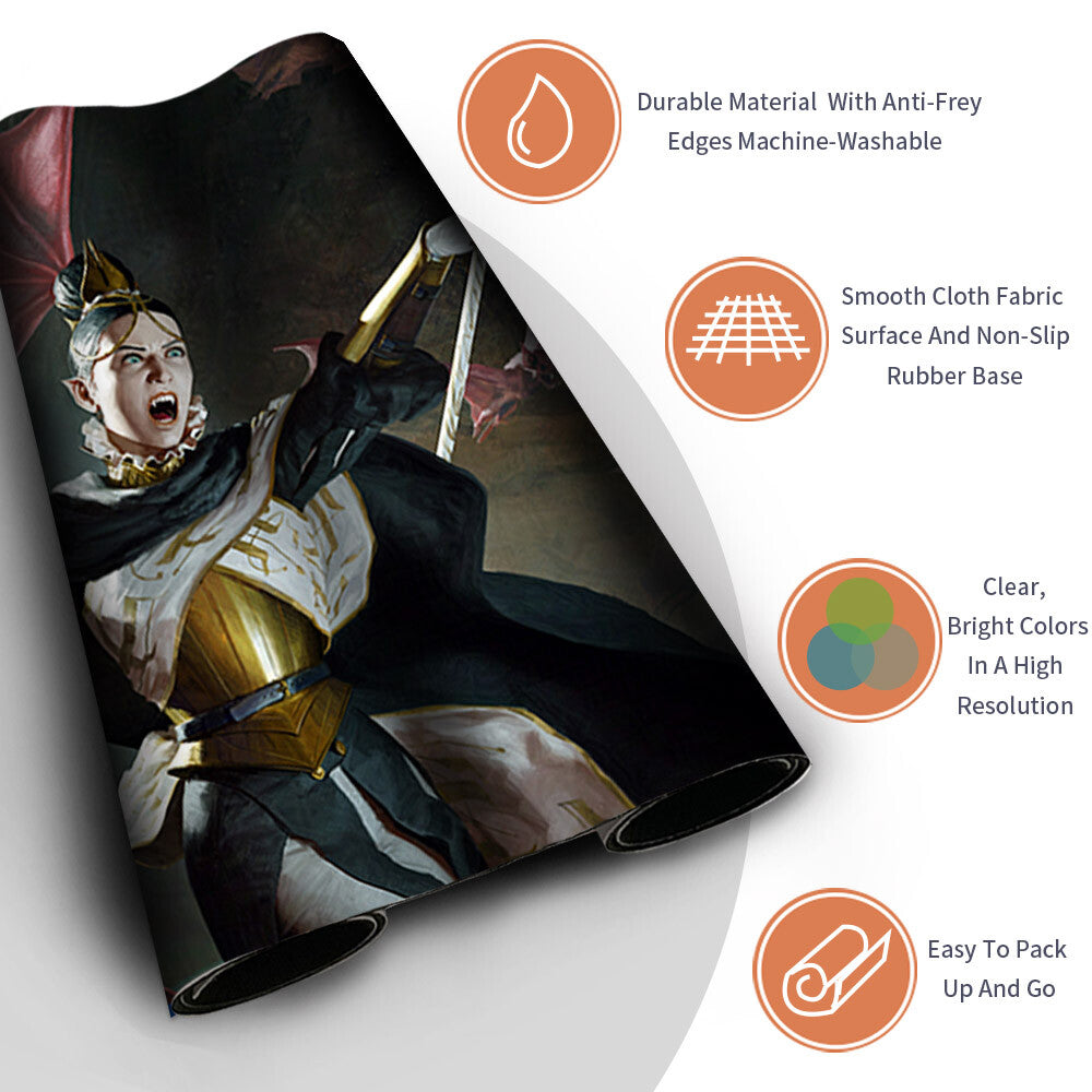 Sanguine Evangelist - Magic The Gathering MTG Playmat TCG CCG MTG Playmat Stitched Edge