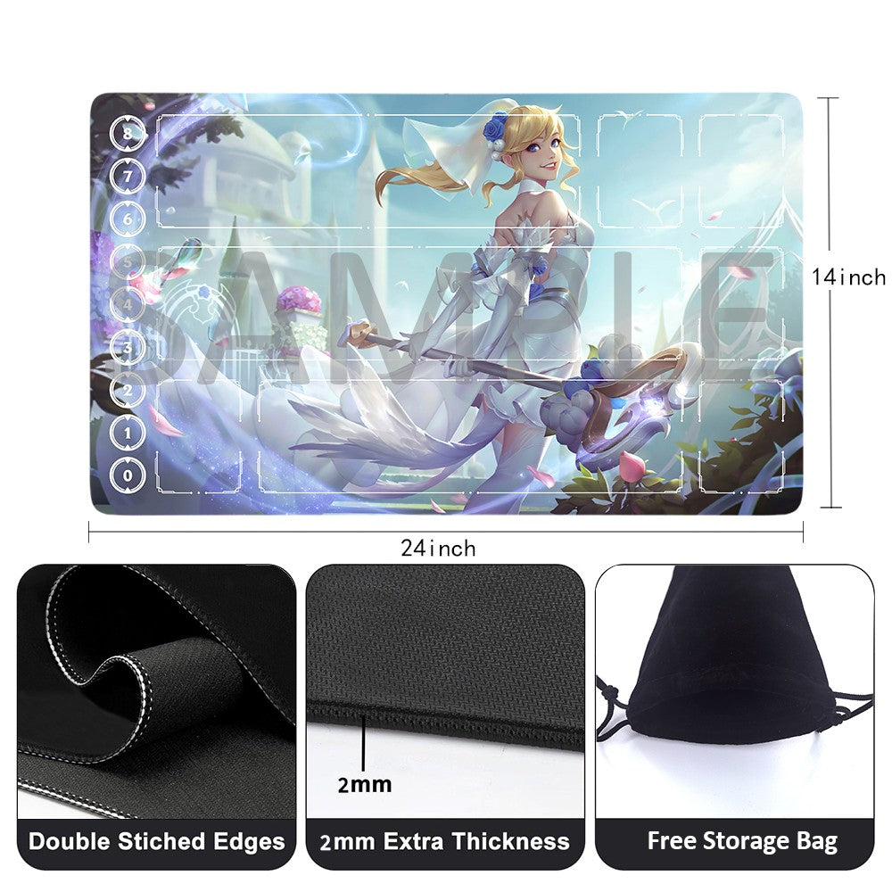 Sp Lux Riftbound LUX - League Of Legends Riftbound Playmat 24x14 in + Free Storage Bag ...