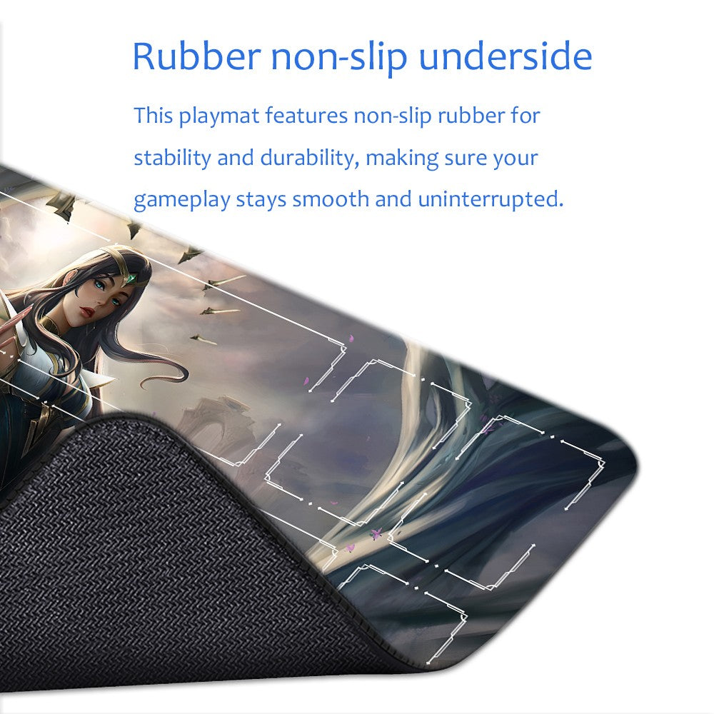 Irelia - League Of Legends Riftbound Playmat 24x14 in + Free Storage Bag