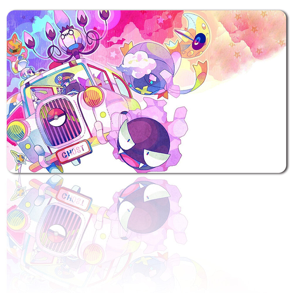 gengar - Board Game Pokemon Playmat Stitched Edge Games Mousepad Play Mat of TCG