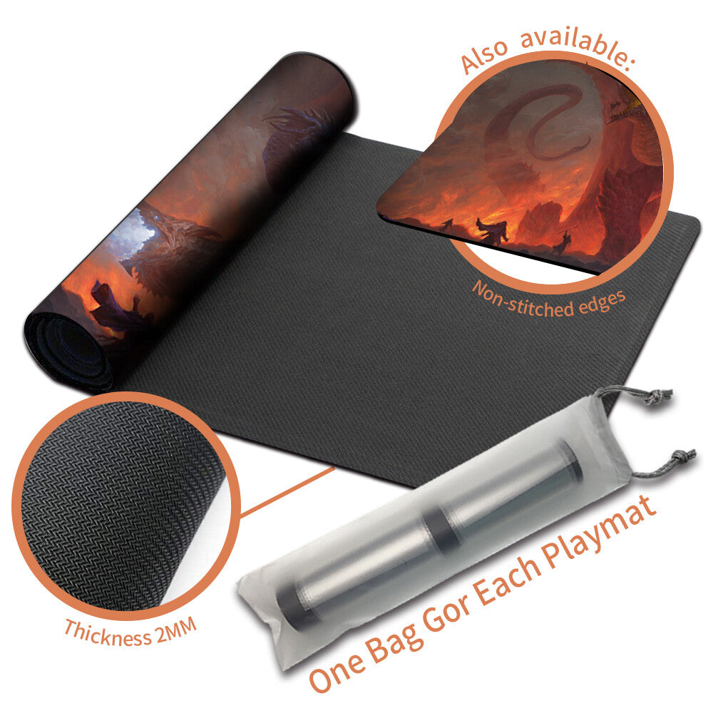 TIAMAT -Board Game MTG Playmat Mousepad Playmat of MTG TCG CCG Stitched Edge