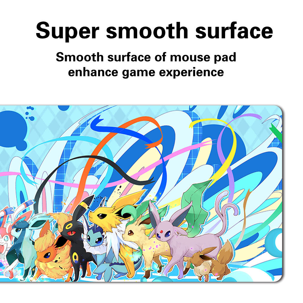 763644 - Board Game Pokemon Eevee Playmat Stitched Edge Games Mousepad Play Mat of TCG