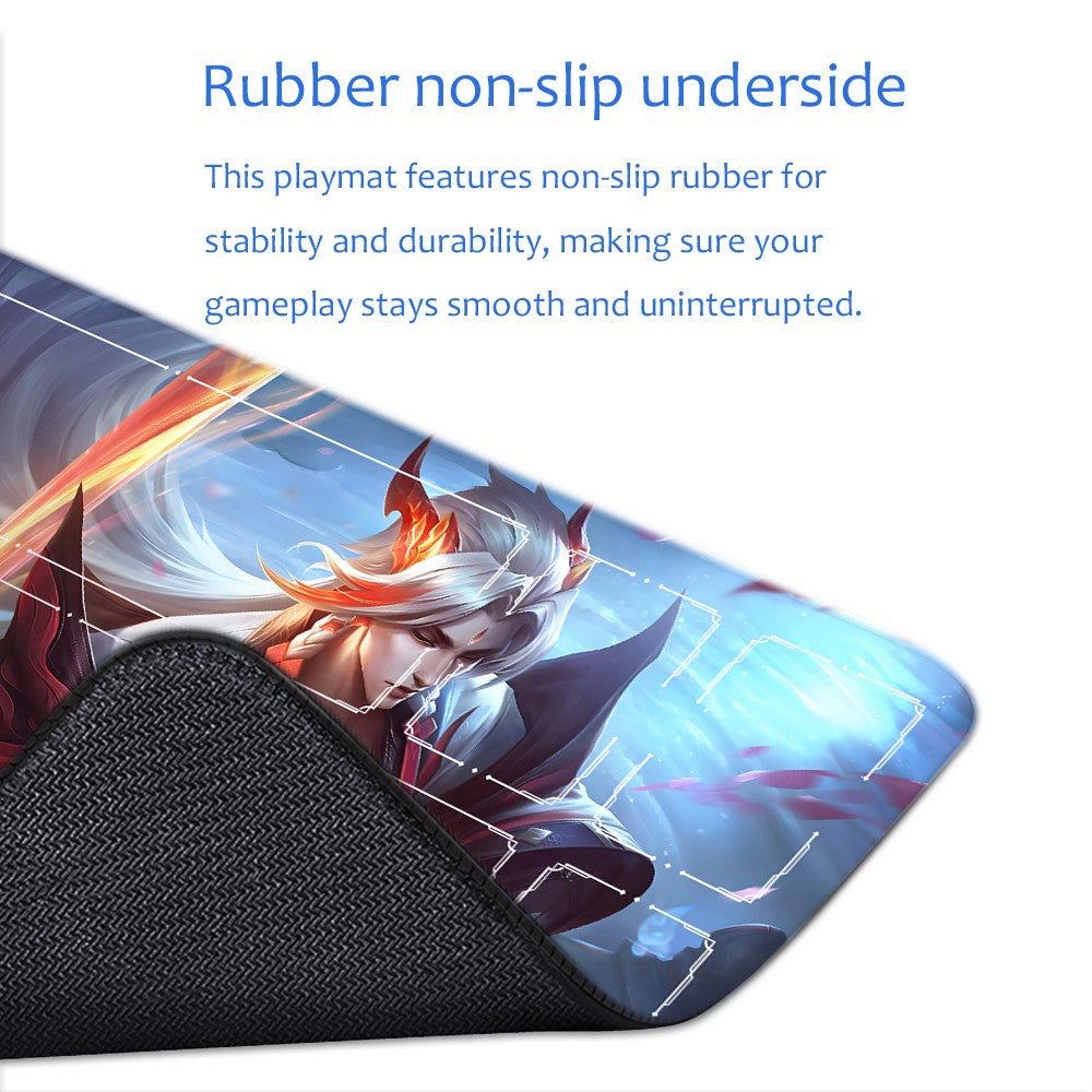 Yone - League Of Legends Riftbound Playmat 24x14 in + Free Storage Bag