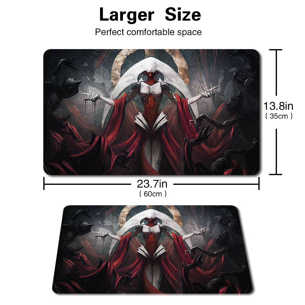 Elesh Norn - Board Game MTG All Will Be One Phyrexia Playmat Mousepad of TCG CCG Stitched Edge