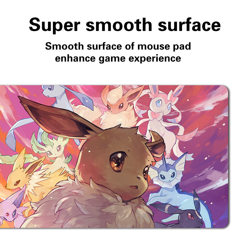1303584 - Board Game Pokemon Eevee Playmat Stitched Edge Games Mousepad Play Mat of TCG