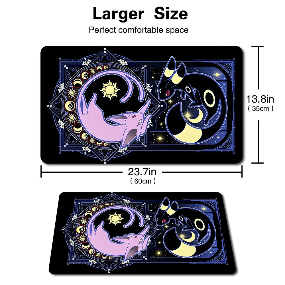 328228 - Board Game Pokemon Eevee Playmat Stitched Edge Games Mousepad Play Mat of TCG