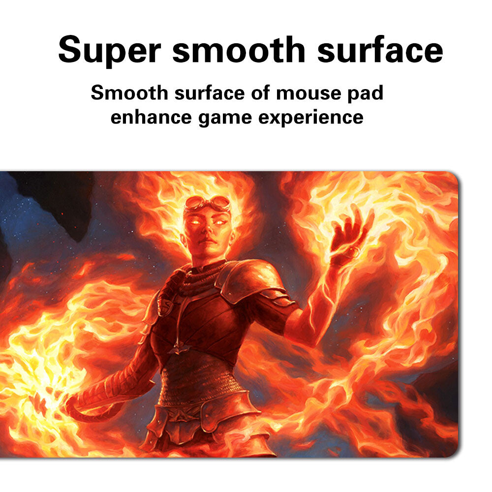 CHANDRA AWAKENED INFERNO - Board Game MTG Playmat Games Mousepad Play Mat of TCG Stitched Edge