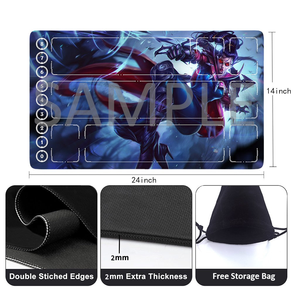 Shauna Vayne - League Of Legends Riftbound Playmat 24x14 in + Free Storage Bag