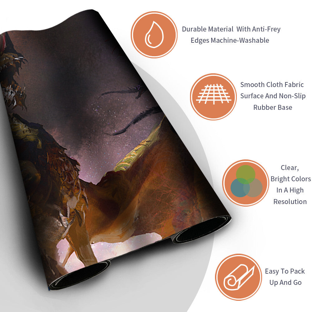 THE UR-DRAGON - Magic The Gathering MTG Playmat TCG CCG MTG Playmat Stitched Edge