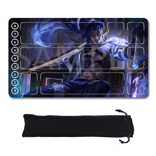 Yasuo - League Of Legends Riftbound Playmat 24x14 in + Free Storage Bag