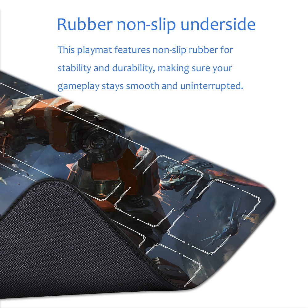 zion - League Of Legends Riftbound Playmat 24x14 in + Free Storage Bag