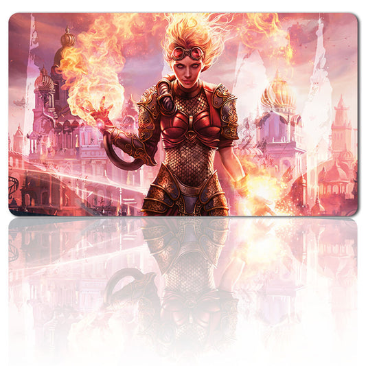 Chandra, Torch of Defiance-Board Game MTG Playmat Games Mousepad Play Mat of TCG Stitched Edge