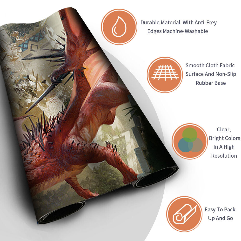 PARAPET THRASHER - Magic The Gathering MTG Playmat TCG CCG MTG Playmat Stitched Edge