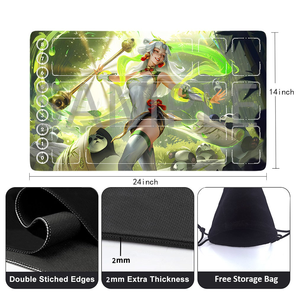 LUX - League Of Legends Riftbound Playmat 24x14 in + Free Storage Bag