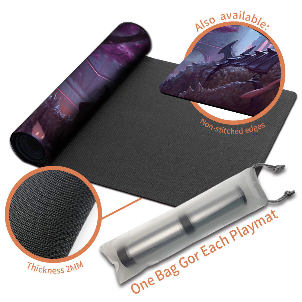 TATSUNARI, TOAD RIDER -Board Game MTG Playmat Mouse pad Playmat of MTG TCG CCG Stitched Edge