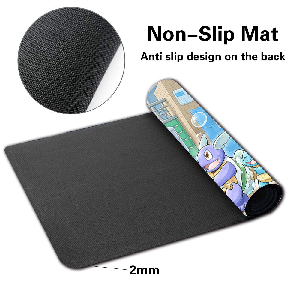 1278105 - Board Game Pokemon Blastoise Playmat Stitched Edge Games Mousepad Play Mat of TCG