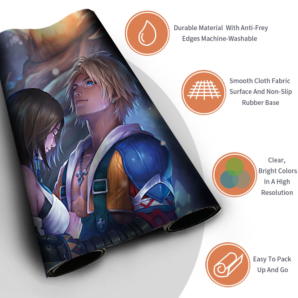 YUNA'S DECISION - Magic The Gathering MTG Playmat TCG CCG MTG Playmat Stitched Edge