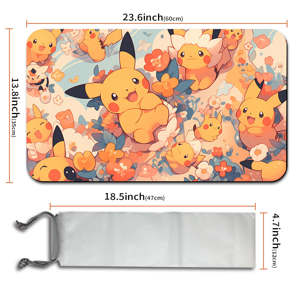 New Pokemon Pikachu Playmat Stitched Edge with Free Bag | Pokemon TCG Playmat Stitched Edge | 1347560