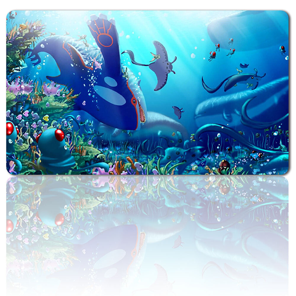 Board Game Pokemon Kyogre Playmat Stitched Edge Games Mousepad Play Mat of TCG - 446274