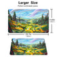 The Fertile Lands of Saulvinia - Board Game MTG Playmat Mouse Mat of TCG CCG Stitched Edge