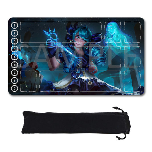 Gwen - League Of Legends Riftbound Playmat 24x14 in + Free Storage Bag