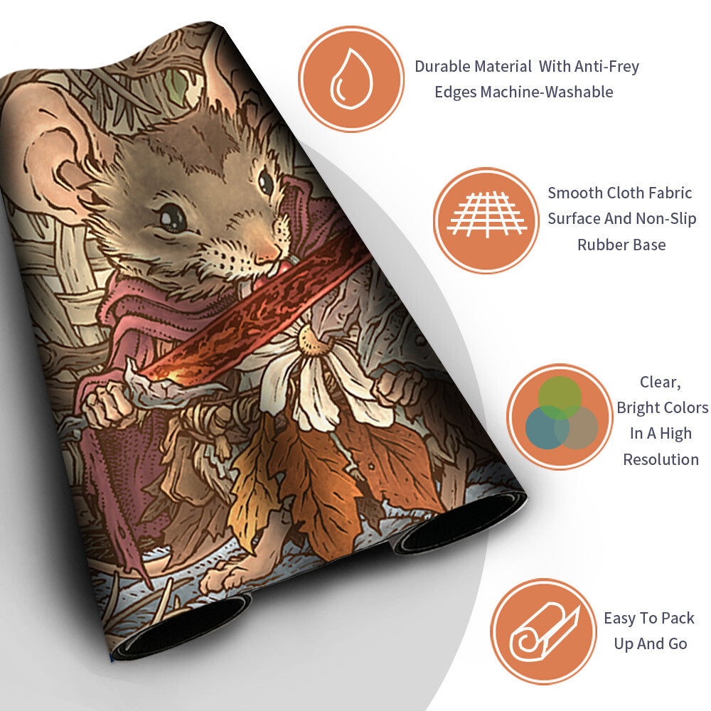 MABEL, HEIR TO CRAGFLAME - Magic The Gathering MTG Playmat TCG CCG MTG Playmat Stitched Edge