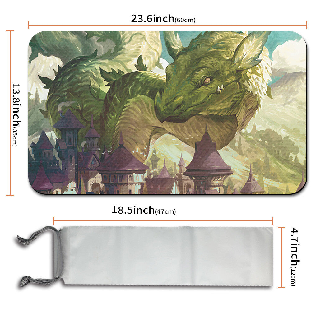 BEANSTALK WURM - Magic The Gathering MTG Playmat TCG CCG MTG Playmat Stitched Edge