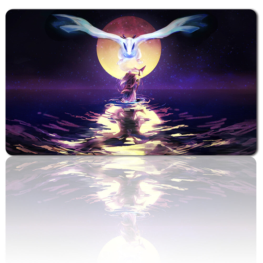 Pokemon743332 - Board Game Pokemon Lugia Playmat Stitched Edge Games Mousepad Play Mat of TCG