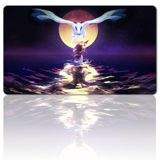 Pokemon743332 - Board Game Pokemon Lugia Playmat Stitched Edge Games Mousepad Play Mat of TCG