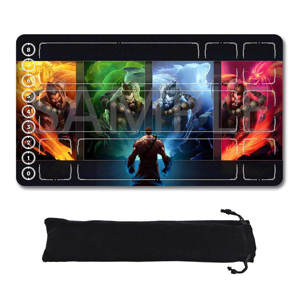 Udyr - League Of Legends Riftbound Playmat 24x14 in + Free Storage Bag