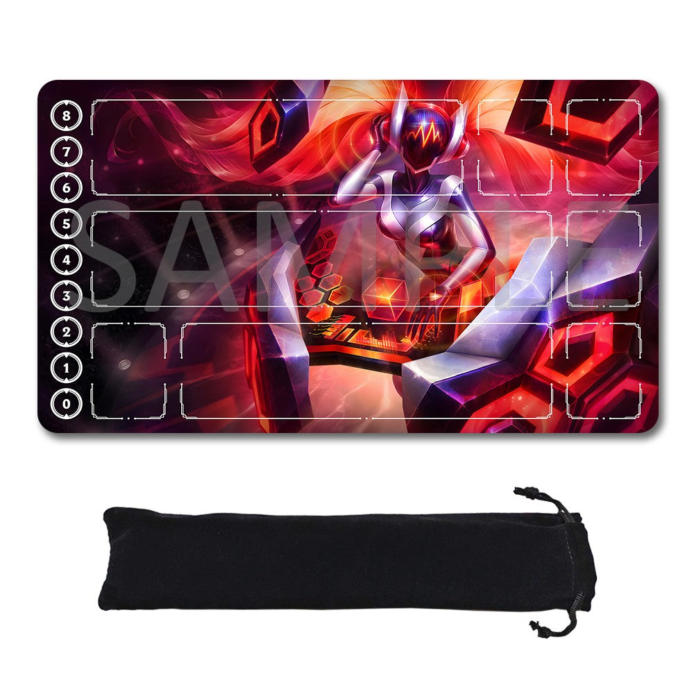 Sona - League Of Legends Riftbound Playmat 24x14 in + Free Storage Bag