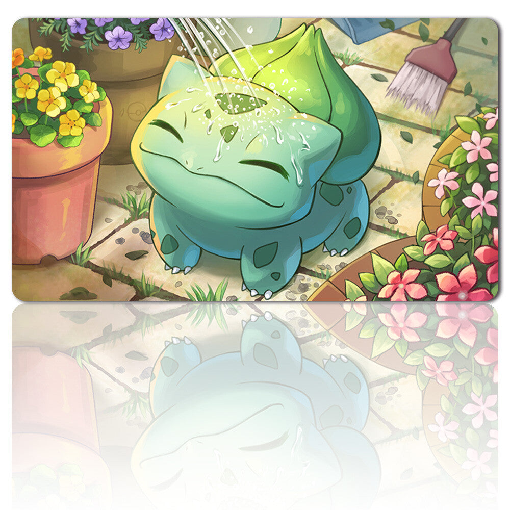 3668792 - Board Game Pokemon Bulbasaur Playmat Stitched Edge Games Mousepad Play Mat of TCG