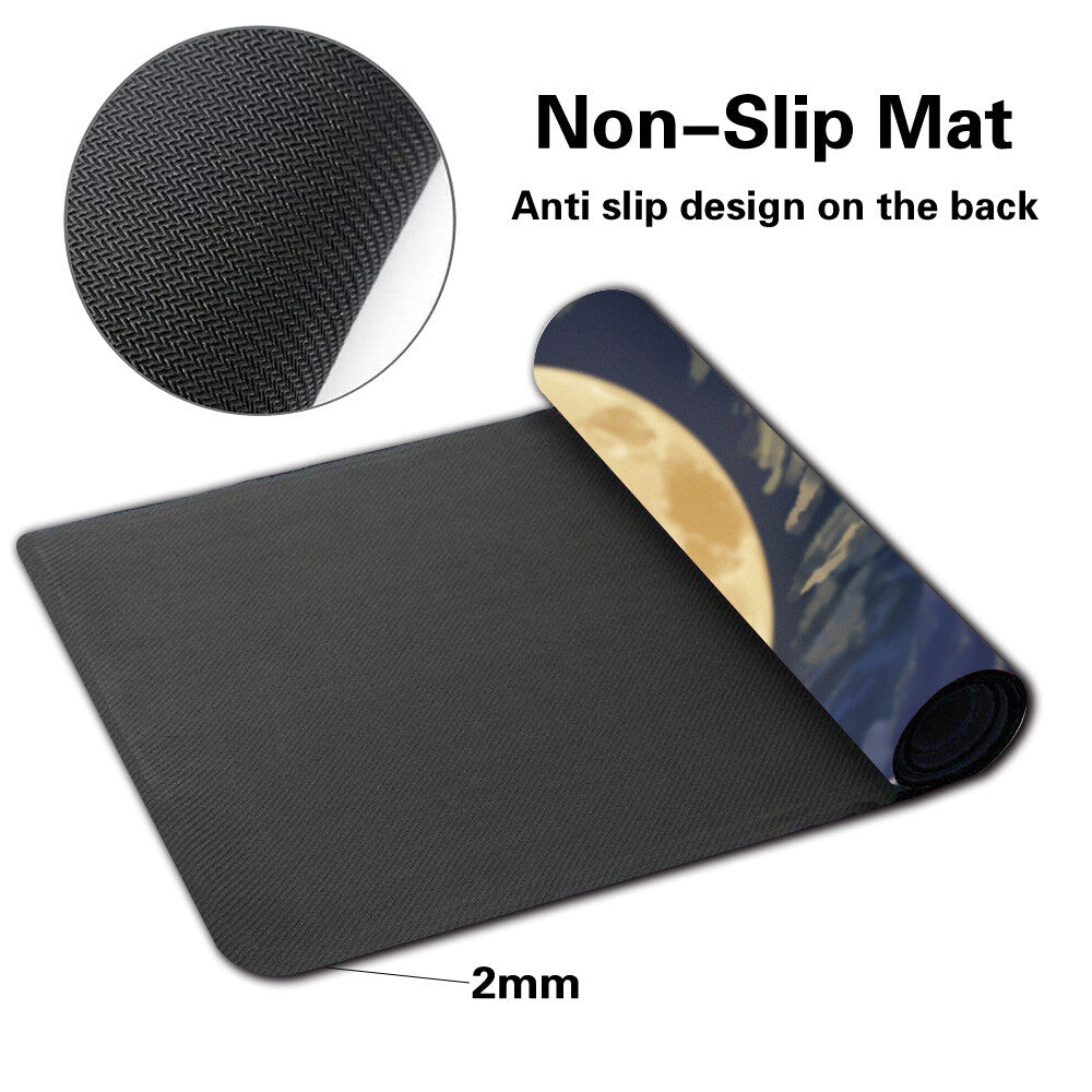 Umbreon - Board Game Pokemon Eevee Playmat Stitched Edge Games Mousepad Play Mat of TCG