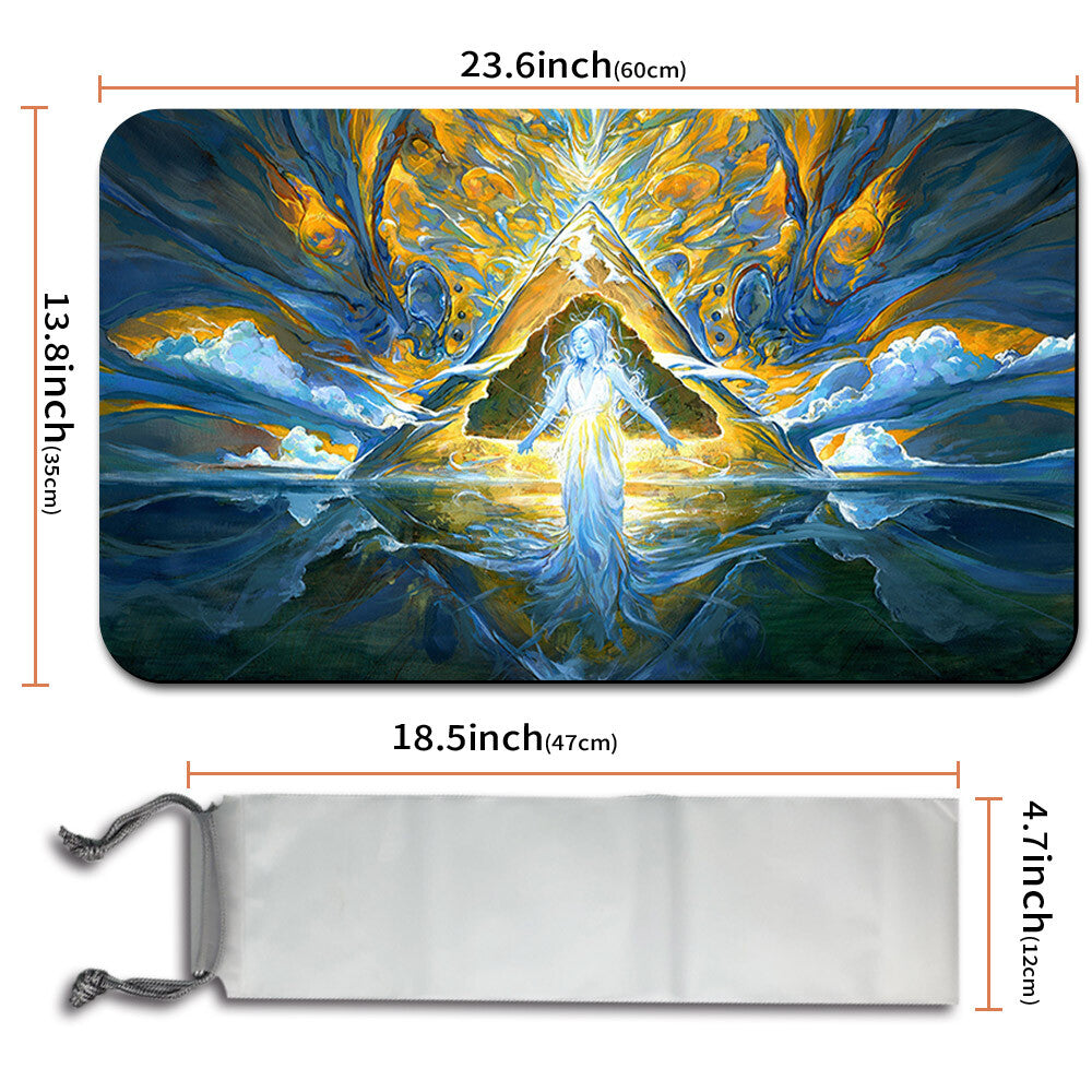 Song of Creation - Magic The Gathering MTG Playmat TCG CCG MTG Playmat Stitched Edge