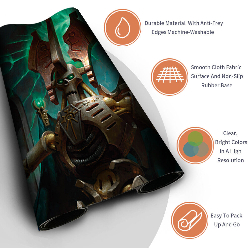 SZAREKH, THE SILENT KING -Board Game MTG Playmat Mousepad Playmat of MTG TCG CCG Stitched Edge