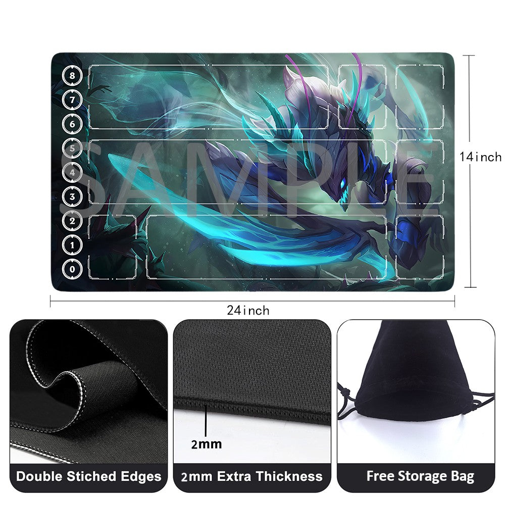 Khazix - League Of Legends Riftbound Playmat 24x14 in + Free Storage Bag