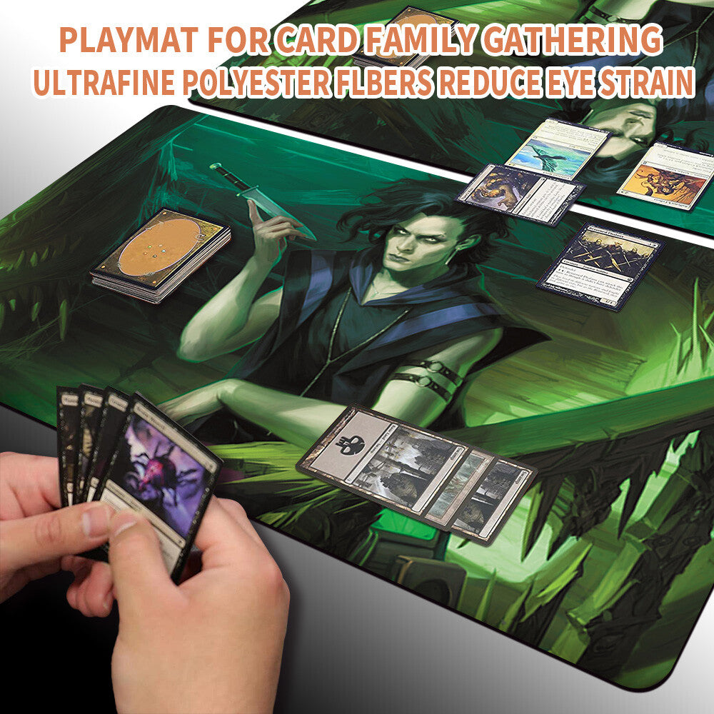 WINTER, MISANTHROPIC GUIDE - Magic The Gathering MTG Playmat TCG CCG MTG Playmat Stitched Edge