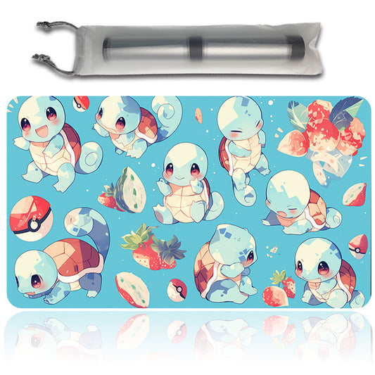 New Pokemon Squirtle Playmat Stitched Edge with Free Bag | Pokemon TCG Playmat Stitched Edge | 1351547