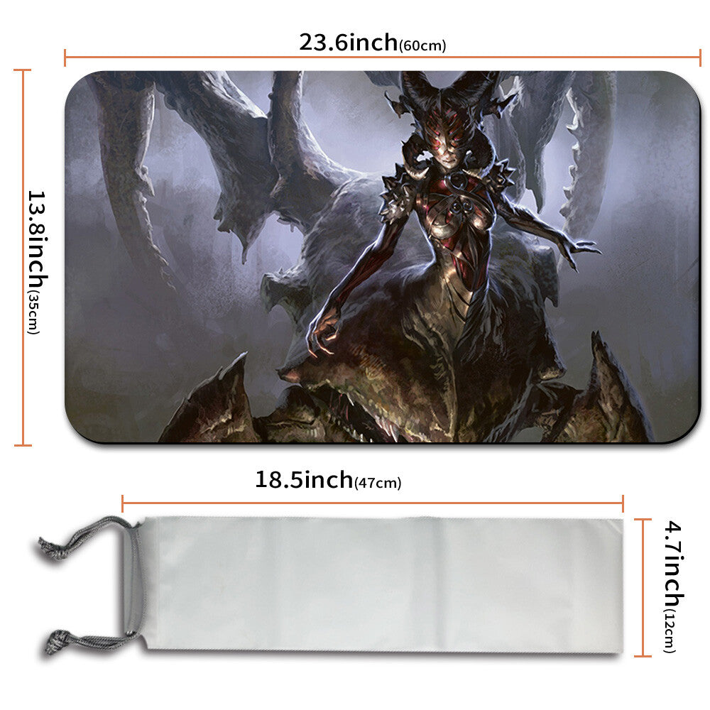 Sheoldred, Whispering One - Magic The Gathering MTG Playmat TCG CCG MTG Playmat Stitched Edge
