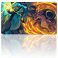 Board Game Pokemon Mega Charizard Playmat Stitched Edge Games Mousepad Play Mat of TCG-4lkg6p