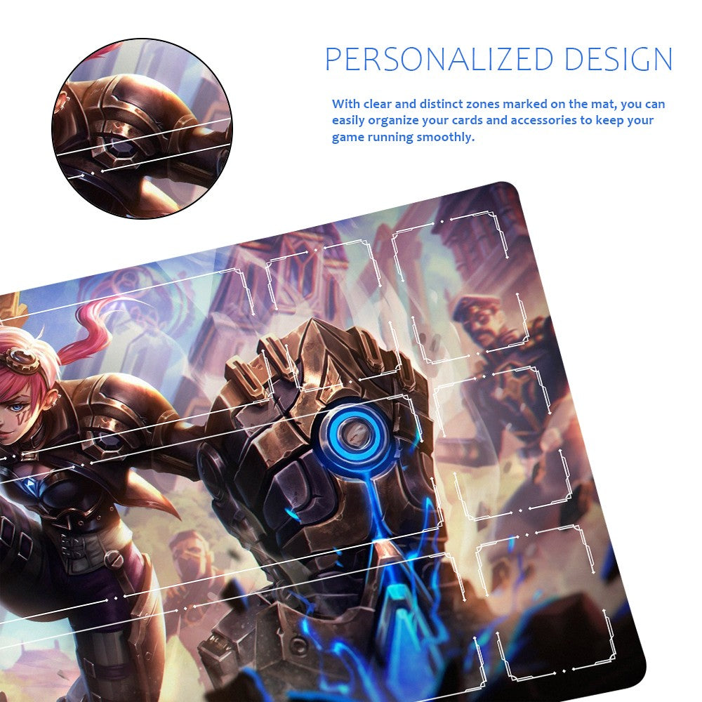 Riven - League Of Legends Riftbound Playmat 24x14 in + Free Storage Bag