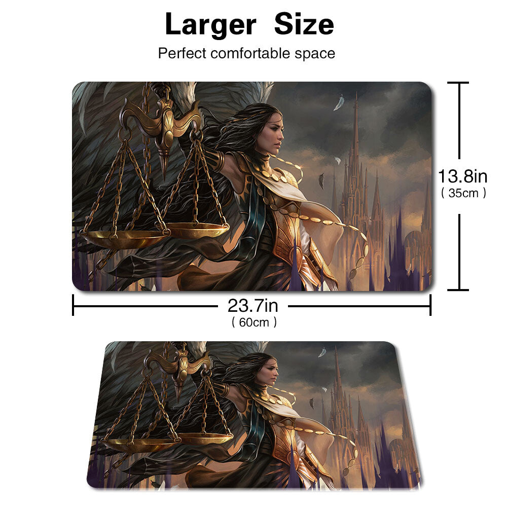 Seraph Of The Scales - Board Game MTG Playmat Games Mousepad Play Mat of TCG Stitched Edge