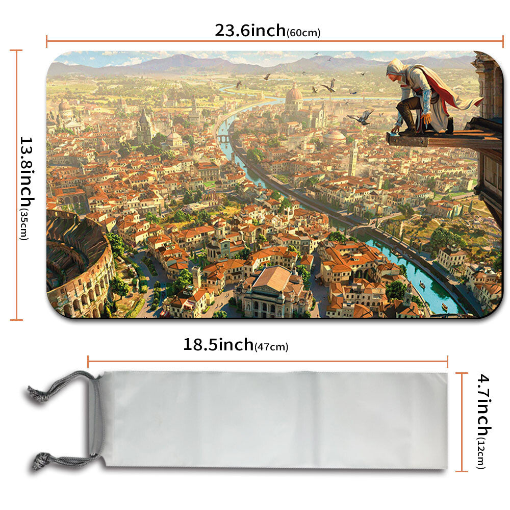 ROME VISTA - Magic The Gathering MTG Playmat TCG CCG MTG Playmat Stitched Edge