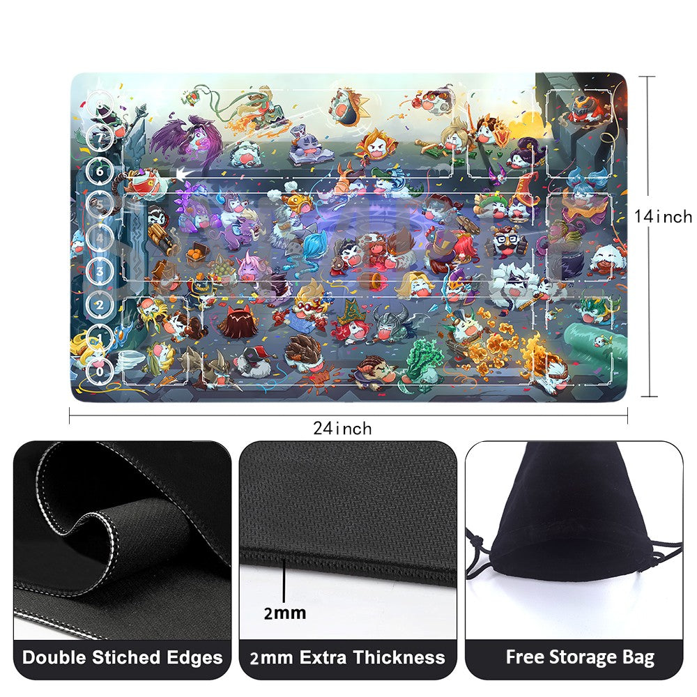 Poro - League Of Legends Riftbound Playmat 24x14 in + Free Storage Bag