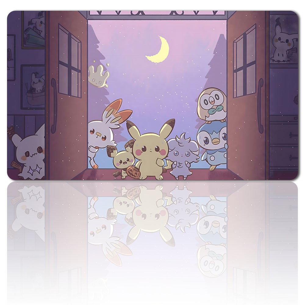 770045 - Board Game Pokemon Pikachu Playmat Stitched Edge Games Mousepad Play Mat of TCG