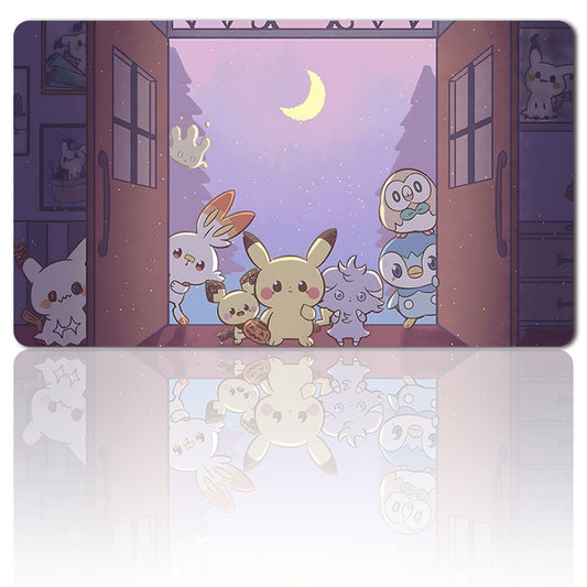 770045 - Board Game Pokemon Pikachu Playmat Stitched Edge Games Mousepad Play Mat of TCG